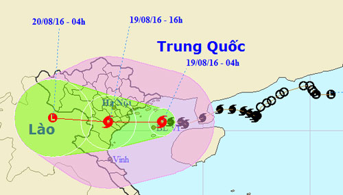 Trưa nay bão Dianmu vào Hải Phòng - Ninh Bình